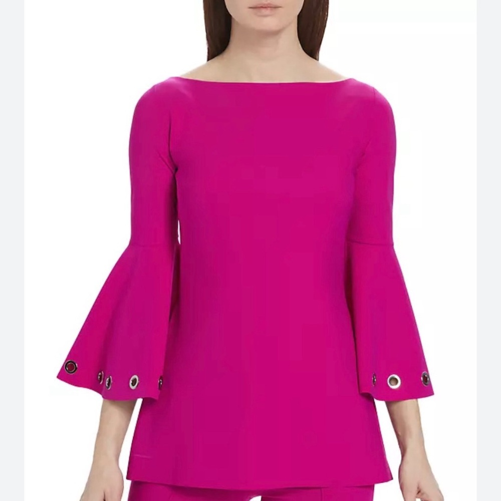 Chiara Boni la petite robe natty bell sleeve blouse- Size medium